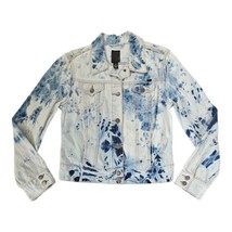 Lucky Brand Acid Wash Blue Tie Dye Denim Jacket Womens Medium Wash - $33.68