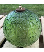 Vintage Green Swag Lamp 1960’s Shade Ornate - £102.61 GBP