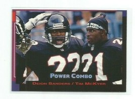 Deion SANDERS/ Tim Mc Kyer (Atlanta Falcons) 1993 Pro Set Power Combo Card #4 - £4.00 GBP