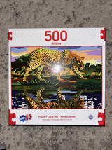 Sure-Lox - Wildlife 500 Piece Jigsaw Puzzle - &quot;Feline Reflections&quot; - NIB - $7.99