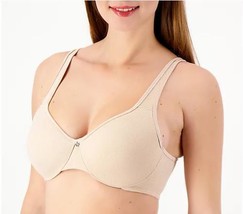 Breezies Floral Jacquard Fitted Adjustable Minimizer Bra (Sunbeige, 38G) A561743 - £11.87 GBP