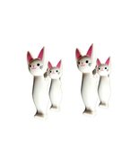 C&amp;H Solutions 2 Set (4 Ct) White Cat Beach Towel Clips Jumbo Size for Be... - $234.83 MXN
