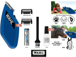 Wahl Dog Cat Horse Cordless Mini TRIMMER/Clipper KIT-Blade,Attachment Comb Set - £19.97 GBP