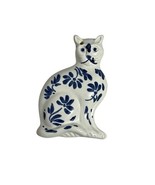 Williamsburg Delft Blue White Cat Ornament Original Royal Goedewaagen Ho... - $71.25