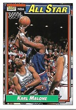 Basketball Card- Karl Malone 1992 Topps #123 - £0.98 GBP
