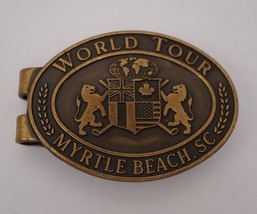 Métal Argent Pince Golfeur Club de Golf Myrtle Plage World Tour - $41.51