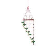 Home Decor Wall Hanging Bell  for Unique Design  Decoration Green Parrot  1 Pcs - £18.81 GBP