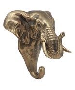 Rustic Bronzed Safari Elephant Wall Hook Hanger 7&quot;Tall For Light Duty We... - £21.23 GBP