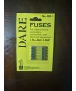 New 5 Pk No. AGC-1 Amp Fuses by Dare # 485-1 for Electric Fence controll... - $214.00 MXN