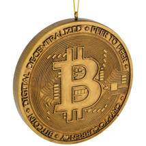 NO PACKAGING - Bitcoin Christmas Ornament Cryptocurrency Money Ornaments... - $10.00