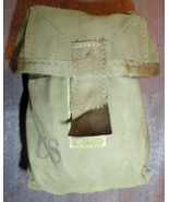 USGI VINTAGE 1982 ARMY OD GREEN BCU CARRYING CASE HOOK &amp; LOOP 7X5 - $23.00 CAD