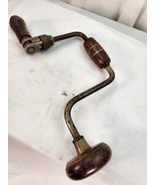Vintage Dunlap Hand Ratchet Brace Drill Auger 5&quot; Sweep Broken Jaw For Parts - £15.56 GBP