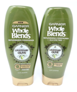 Lot 2 Garnier Whole Blends Replenishing Hair Conditioner Legendary Olive... - $533.37 MXN