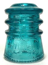 Blue Insulator-Hemigray Patented May 2 1893-Telegraph-Telephone-USA-Anti... - $18.69