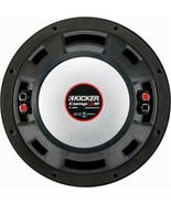 KICKER - CompR 10&quot; Dual-Voice-Coil 2-Ohm Subwoofer - Black - £57.61 GBP