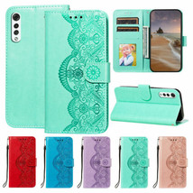 For LG Velvet Retro Embossed Flower PU Leather Flip Wallet Case Cover with Stand - $57.36