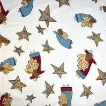 Christmas Fabric Angels and Stars by St Nicole Designs for Benartex By the Yard - £7.18 GBP