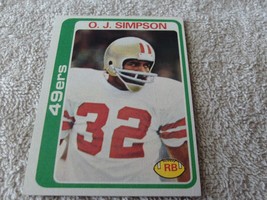 1978 Topps # 400 O.J. Simpson 49ers Nm / Mint Or Better !! - £39.86 GBP