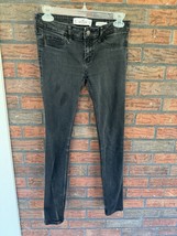 Hollister Low Rise Super Skinny Jeans 3 Short Black Denim Jeggings Stretch Pants - £7.61 GBP