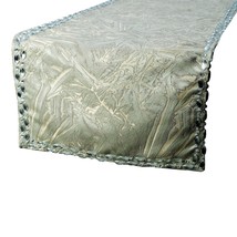 Timothy - Silver Jacquard Decorative Table Runner - £40.44 GBP+
