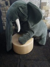 Vintage FOLKMANIS 20" Elephant Full Body w/ Trunk Smokey Gray Plush - £61.58 GBP
