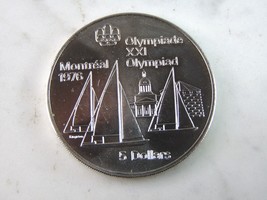 1973 $5 Canadian &#39;76 Montreal Summer Olympics Coin 24.2g E270 - £27.93 GBP