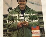 Vintage Winston Cigarettes 1978 Print Ad pa4 Construction Worker - $6.92