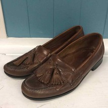 Johnston and Murphy camel brown leather tassel loafers men’s size 10.5 - $37.53