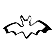 6x Scary Bat Outline Fondant Cutter Cupcake Topper 1.75 IN USA FD116 - £5.58 GBP