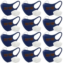 12PACK Unisex Kids Baseball Sports Team New York Washable Reusable Face ... - $19.79