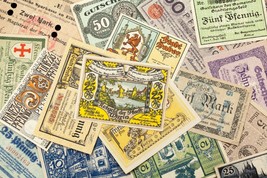 1920&#39;s Germany Notgeld Money 26pc - Aschersleben, Gorlitz, Schleswig, Vreden - £79.11 GBP