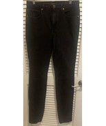 Khaite Women’s Black Straight Jeans w/leg Zipper Size 29 - $223.41 CAD