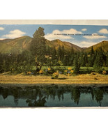Clark Fork River Vintage Postcard Alberton Montana Mountain Trees Landscape - $15.21 CAD