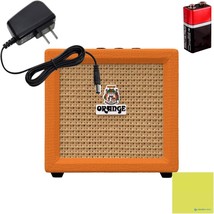 Orange Amps Crush Mini 3W Guitar Combo Amplifier Bundle With Ac Power Ad... - $160.93