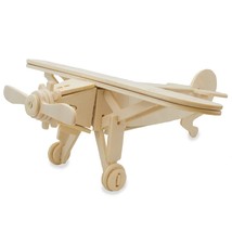 High Wing Propeller Airplane Model Kit Wooden 3D Puzzle - £14.38 GBP