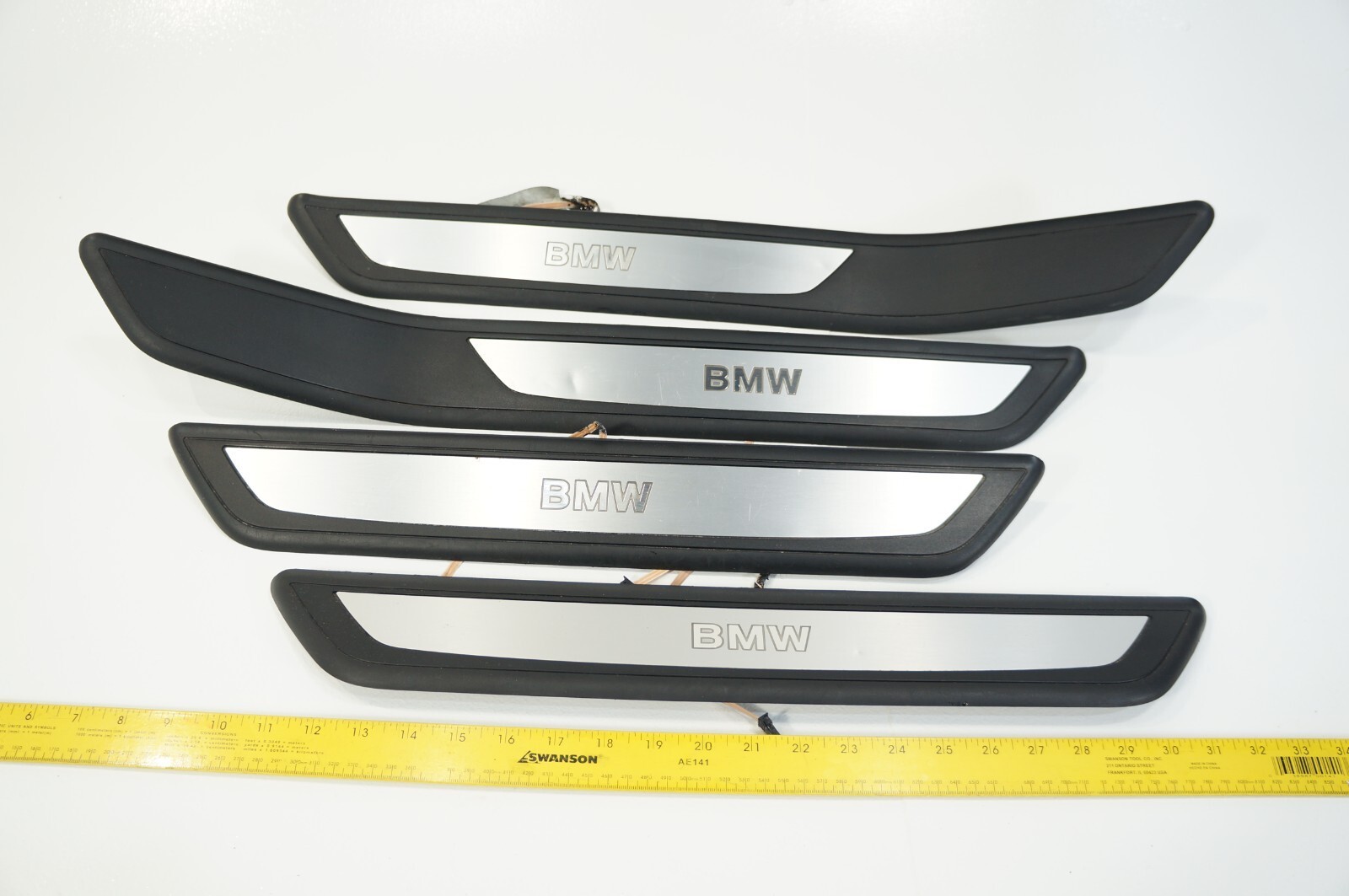 2009-2015 bmw 760li 750li 740li f02 scuff plate sill plate floor door set 4 led Item image 5