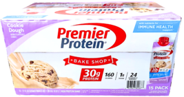 Premier Protein 30g High Protein Shake Cookie Dough 15 x 11 Fl Oz EXP 06... - $43.37