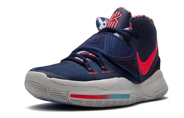Authenticity Guarantee 
Nike Kyrie 6 &quot;Team USA&quot; Blue Red White Shoes Irving B... - £111.27 GBP