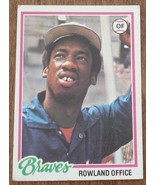 Rowland Office, Braves,  1976 #632 Topps Baseball Card, GOOD CONDITION - £2.32 GBP