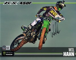 Wil Hahn Supercross Motocross Signed 8x10 Photo Beckett Autograph Will - £53.64 GBP