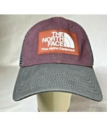 The North Face Embroidered Baseball Cap Snapback Mesh Back Purple and Black - $22.97 CAD