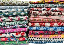 100% Cotton Floral Fabrics Scraps Charm Pack 5x5 Bundles Vintage Fat Quarter Bun - $25.47+