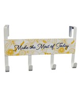 Over The Door Hook Metal Make The Most of Today Print Multi Purpose 4 Ho... - $9.89