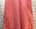 Old Navy women&#39;s midi skirt coral melon pink linen size 4 drawstring waist - $19.79