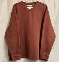 Columbia Sweatshirt Men&#39;s 2XL XXL Red Long Sleeve Pullover - £7.75 GBP
