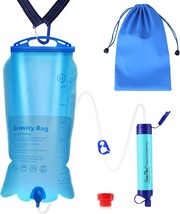 Simpure Gravity Water Filter, Portable Gravity-Fed Water Purifier With 3L - $44.96