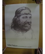 Willie Nelson Poster Lone Star Lonestar Sketch of Face - $383.97 CAD