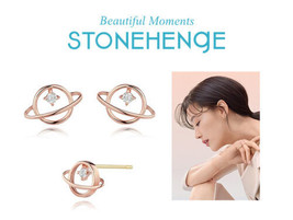 Stonehenge 14K Lastella Earrings P1484 Korean Jewelry Jeon Jihyun and Han Sohee - £167.86 GBP