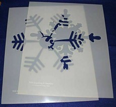 2 Piece Snowflake Stencils Mylar 14 Mil Ex Large - Painting /Crafts/ Templates - £28.30 GBP