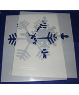 2 Piece Snowflake Stencils Mylar 14 Mil Ex Large - Painting /Crafts/ Tem... - £29.80 GBP